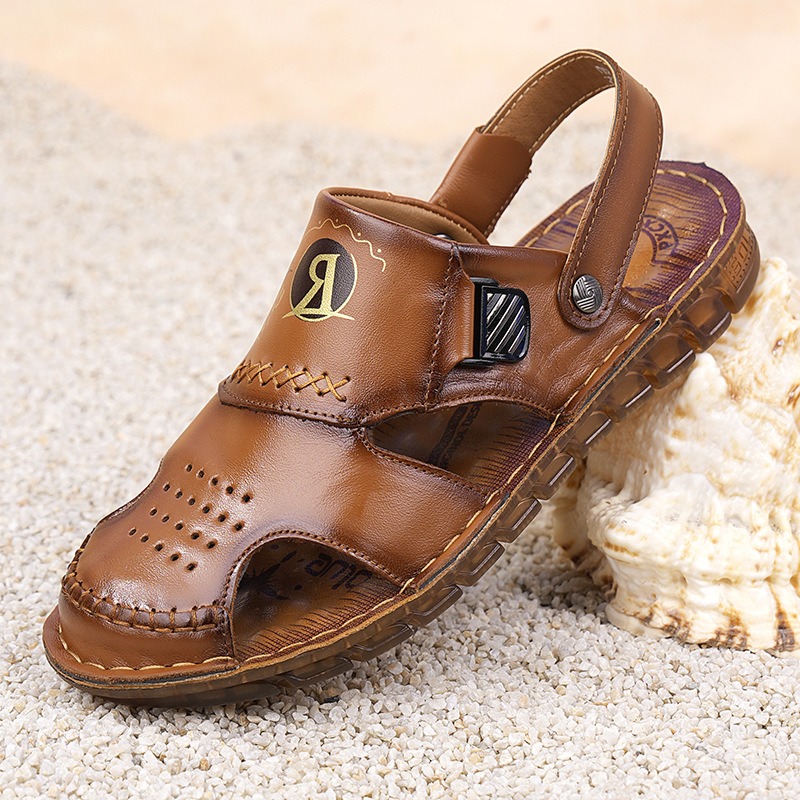 Sandalias de hombre de cuero r - Sewing Latex reseña y precio