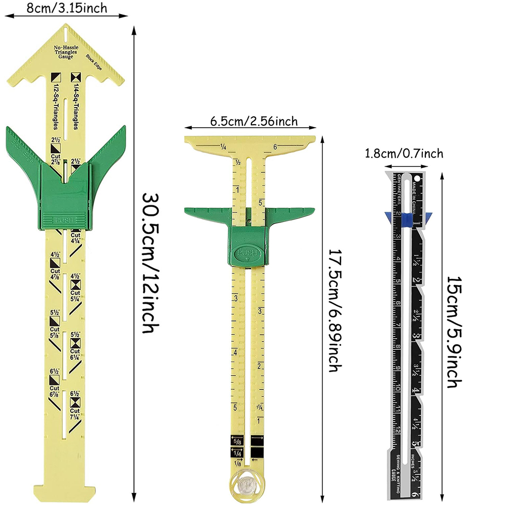 Herramienta de medición de cal - Sewing Gauge Ruler reseña y precio